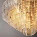 Sirene Molded Glass Round Chandelier 65"