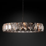 Harlow Chiseled Crystal Round Chandelier 60"