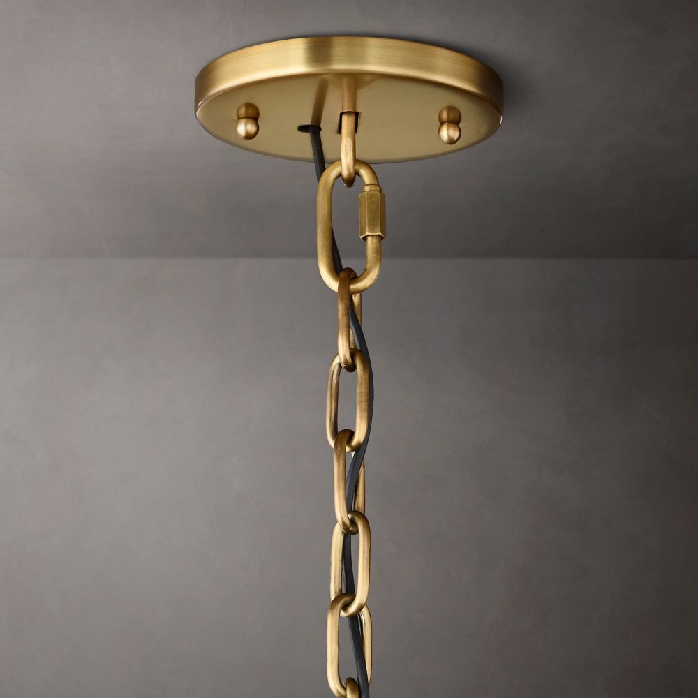 Harlow Chiseled Crystal Round Chandelier 19"
