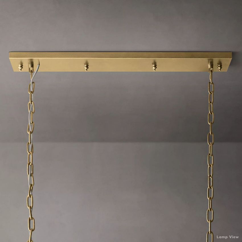 Rhys Aura Prism Linear Chandelier 49"