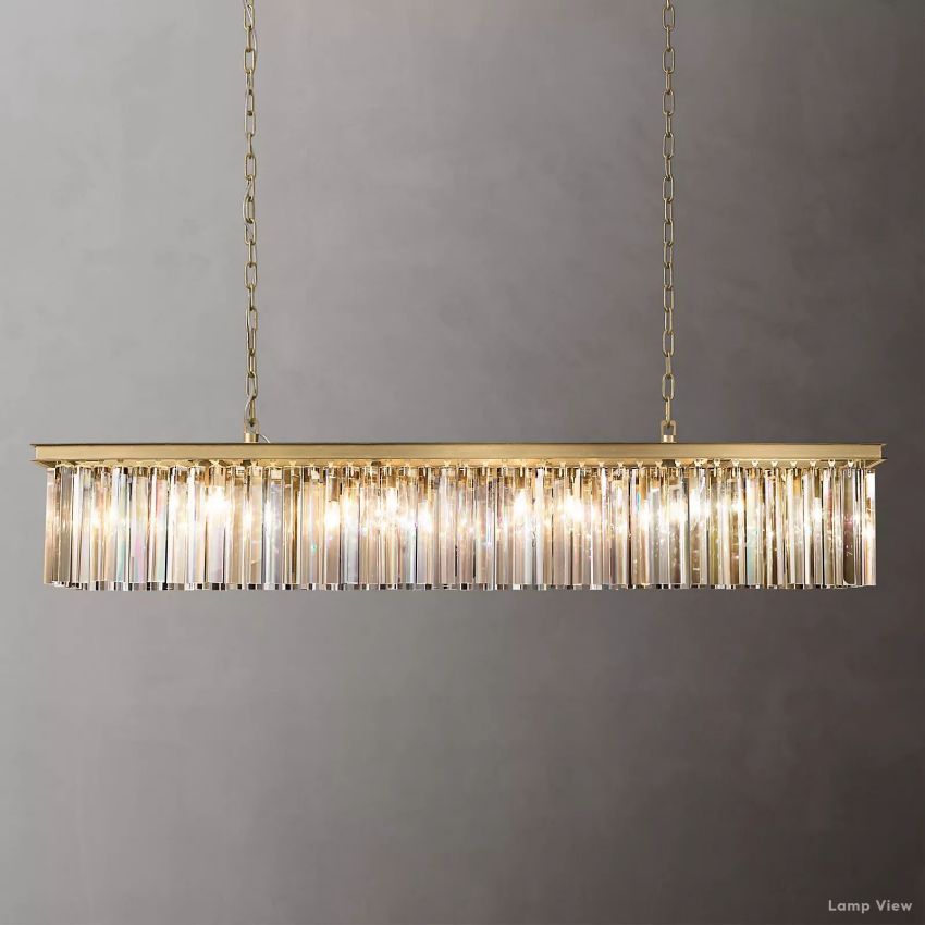Rhys Aura Prism Linear Chandelier 60"