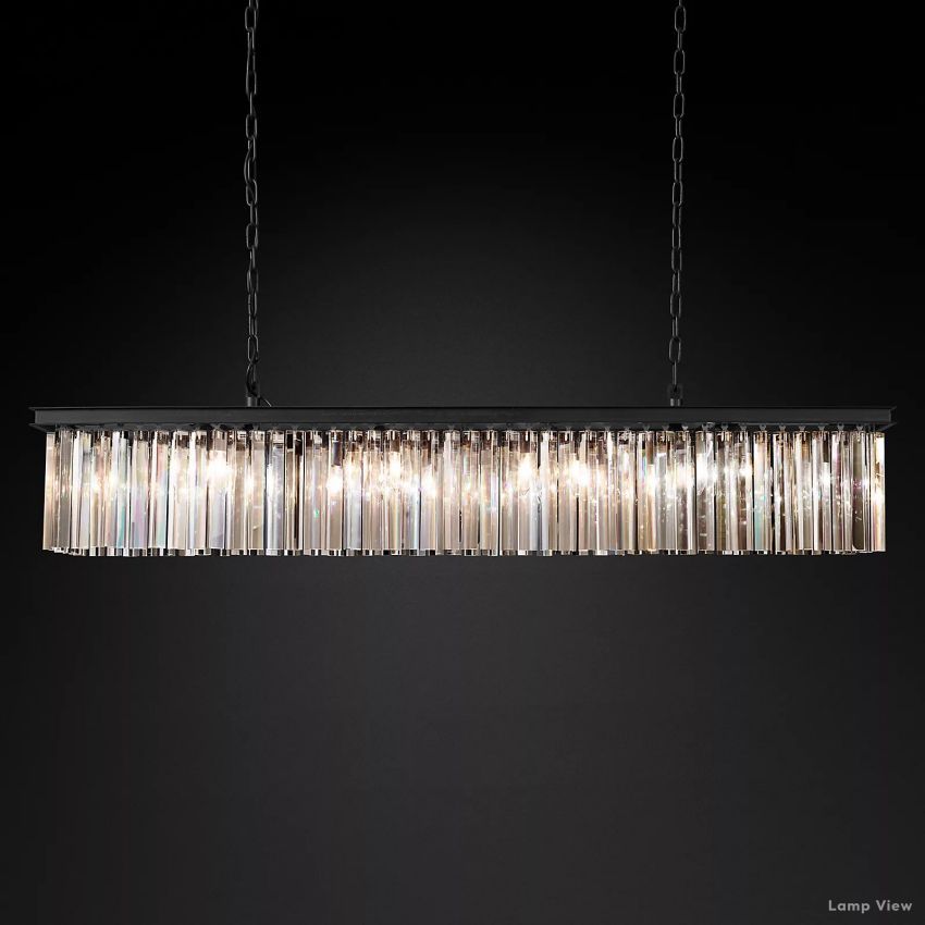 Rhys Aura Prism Linear Chandelier 60"