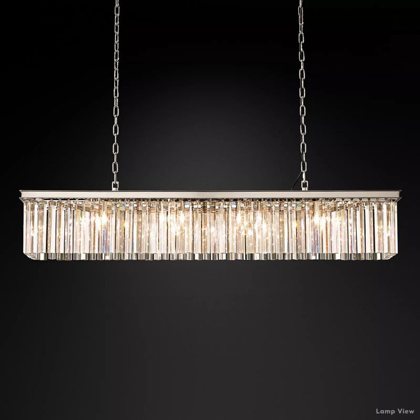 Rhys Aura Prism Linear Chandelier 60"