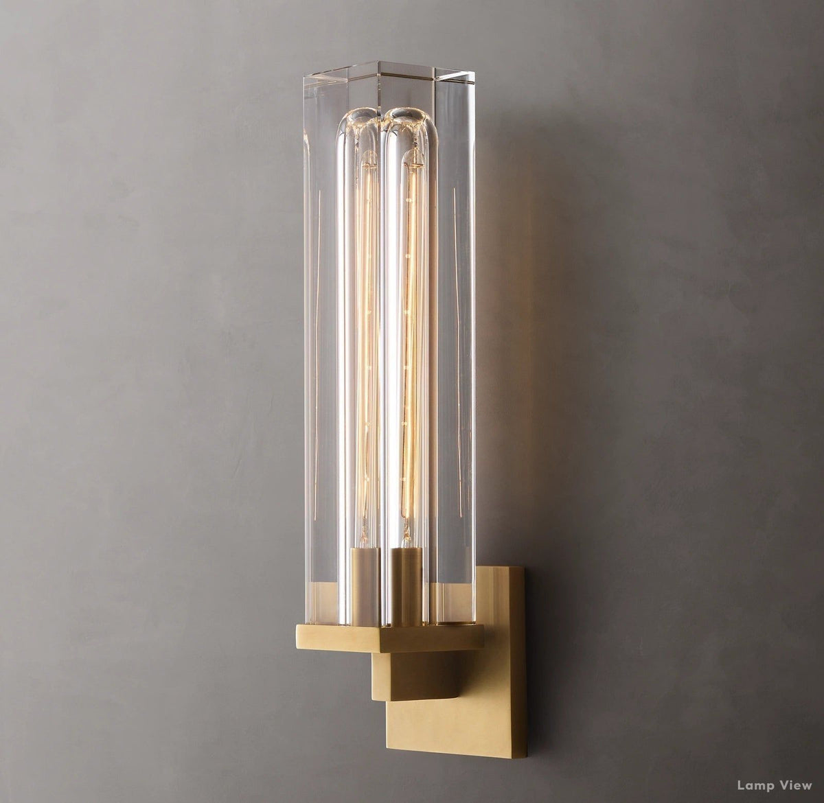 Savile Recessed Crystal Rectangular Wall Sconce