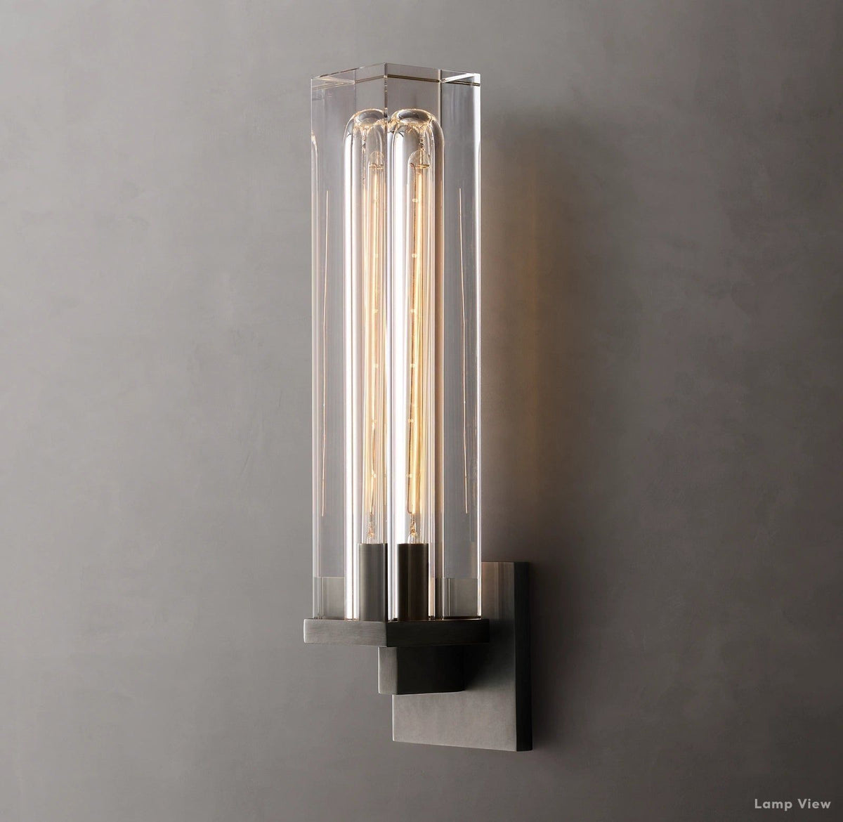 Savile Recessed Crystal Rectangular Wall Sconce
