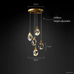Angle Multi-Lights Round Chandelier
