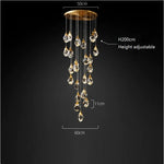 Angle Multi-Lights Round Chandelier