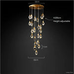 Angle Multi-Lights Round Chandelier