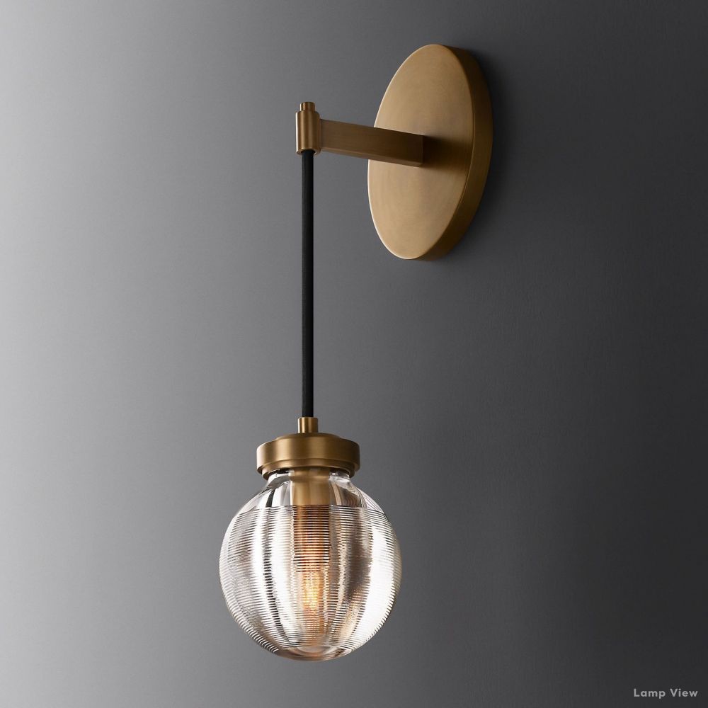 Pearl Shimmering Crystal Wall Sconce
