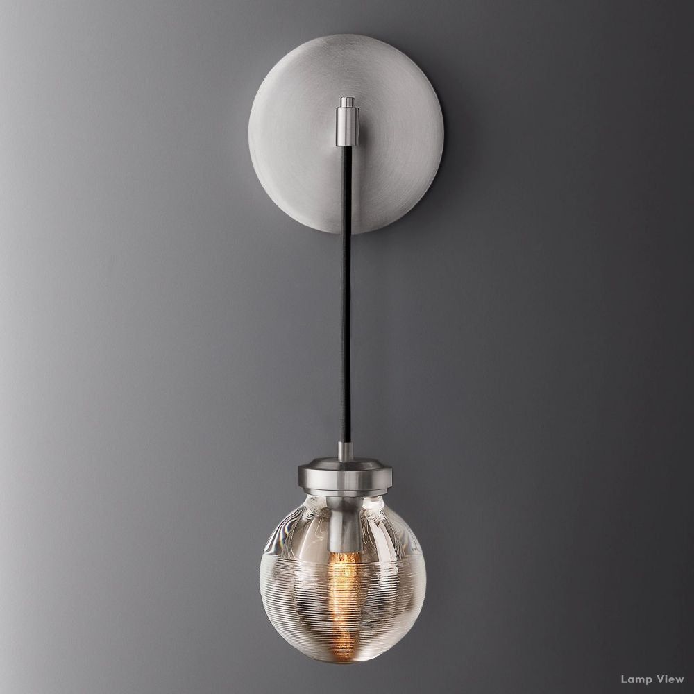 Pearl Shimmering Crystal Wall Sconce