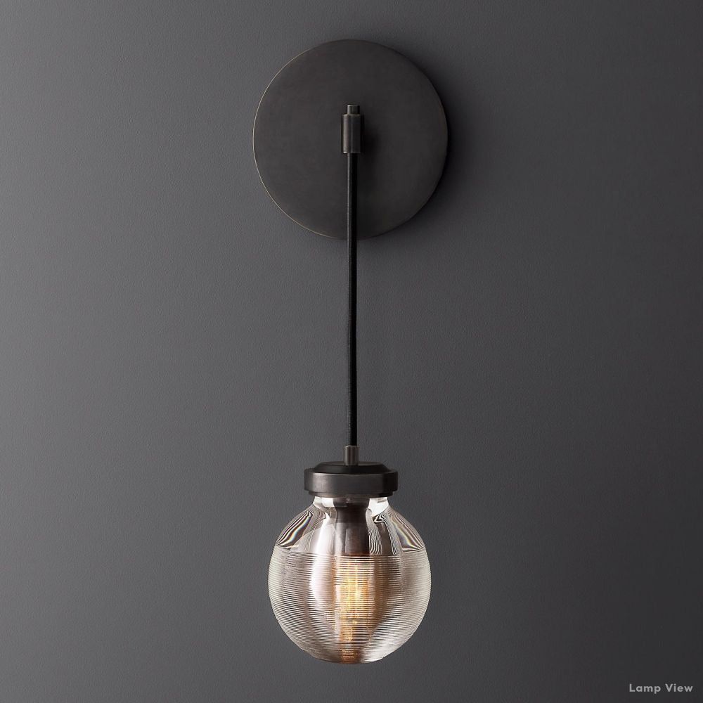 Pearl Shimmering Crystal Wall Sconce