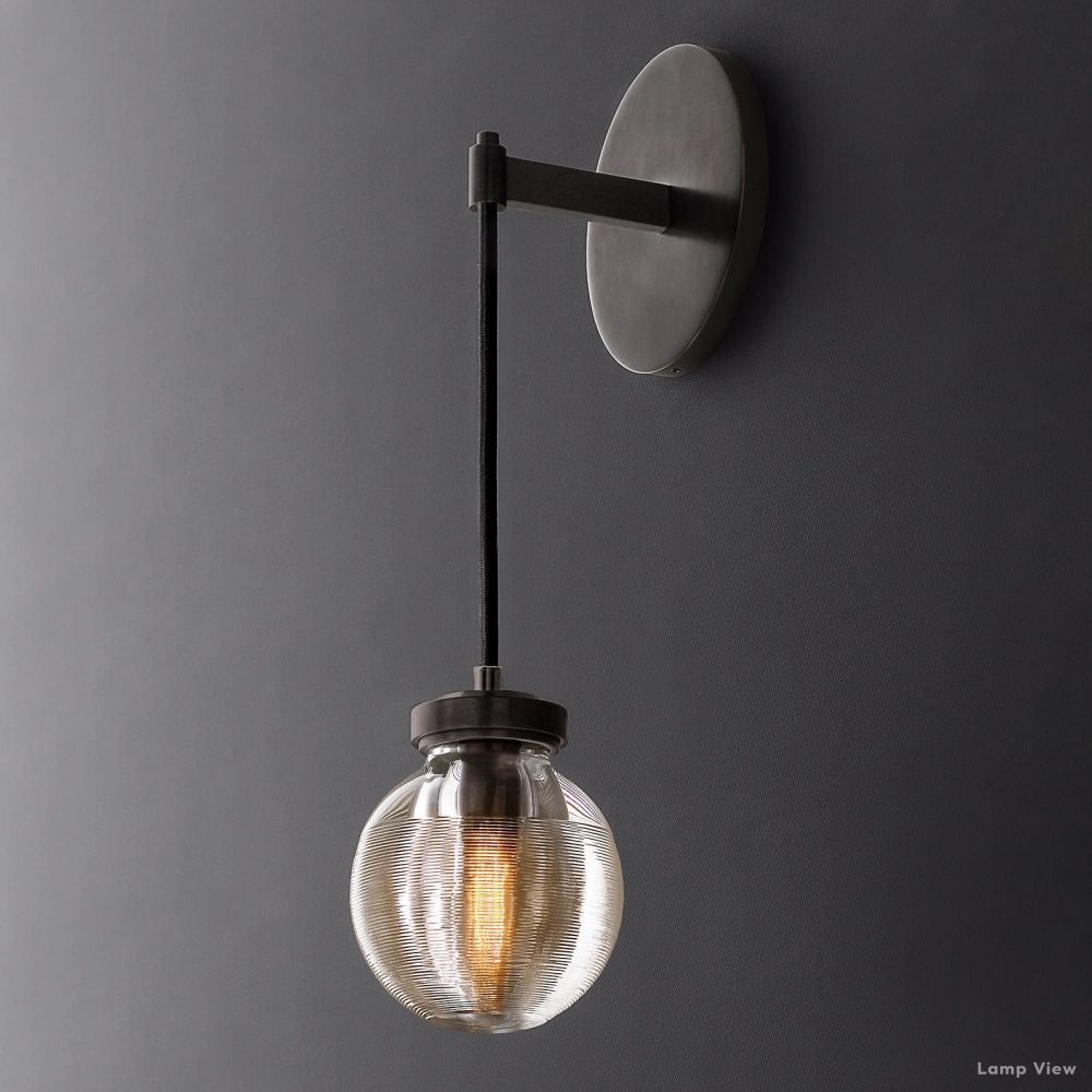 Pearl Shimmering Crystal Wall Sconce