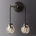 Pearl Shimmering Crystal Double Wall Sconce