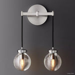 Pearl Shimmering Crystal Double Wall Sconce