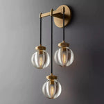 Pearl Shimmering Crystal Triple Wall Sconce