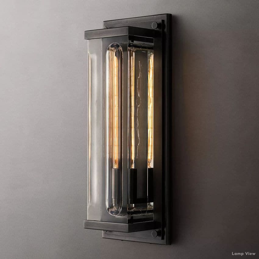 Savile Recessed Crystal Rectangular Wall Sconce