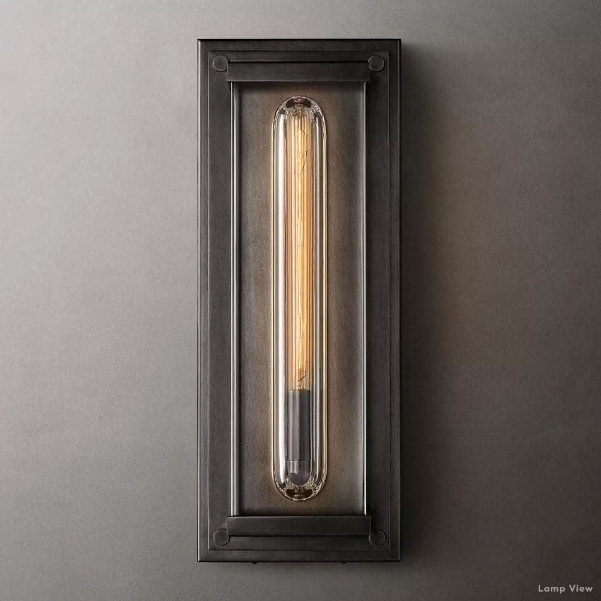 Savile Recessed Crystal Rectangular Wall Sconce
