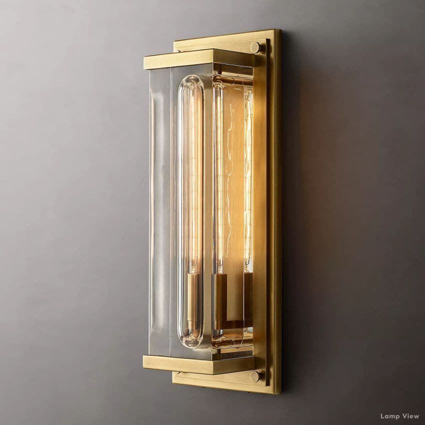 Savile Recessed Crystal Rectangular Wall Sconce