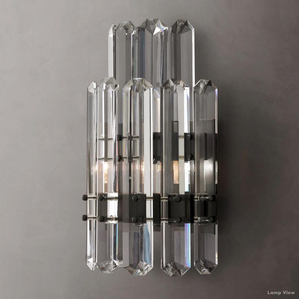 Mirello Prismed Crystal Wall Sconce