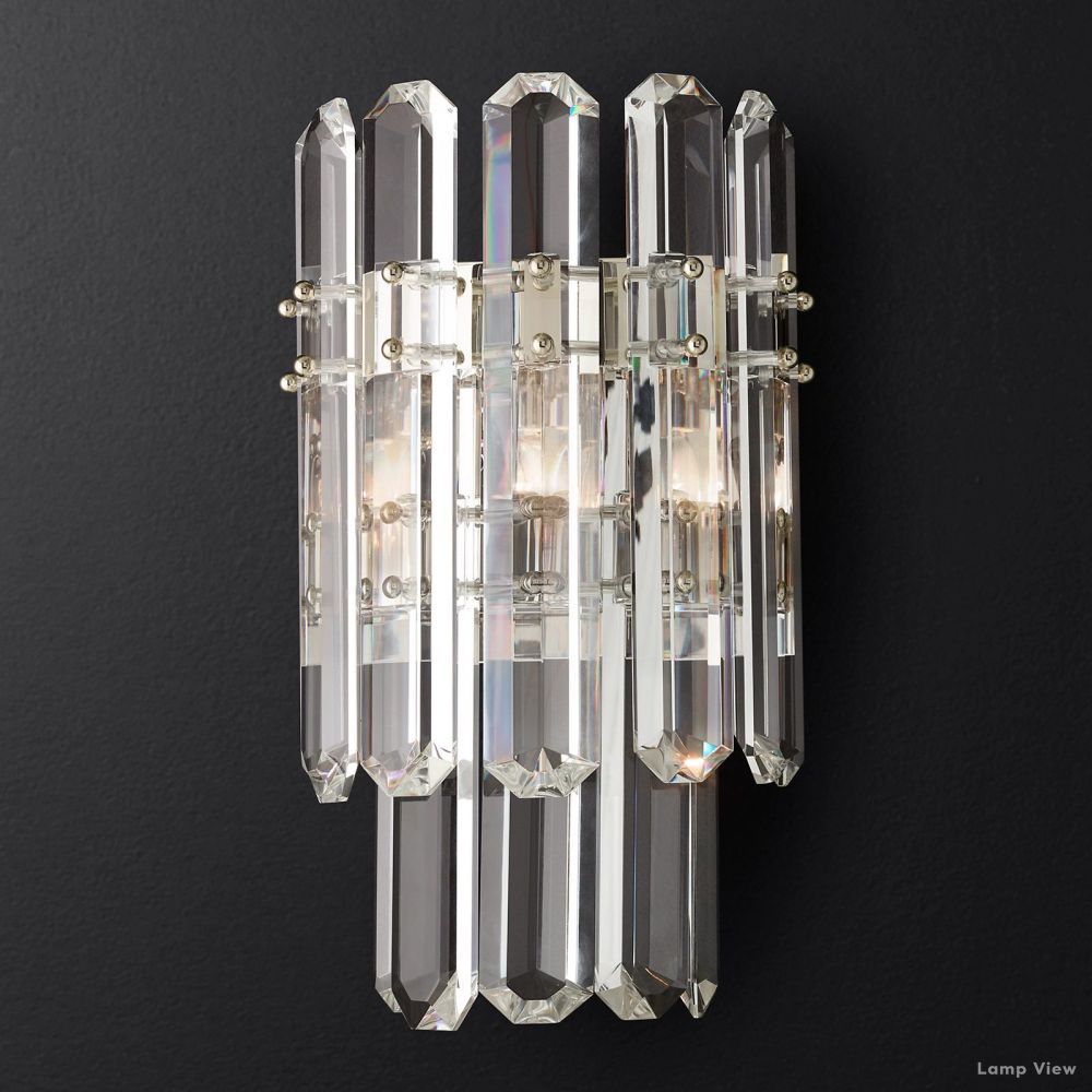 Mirello Prismed Crystal Wall Sconce