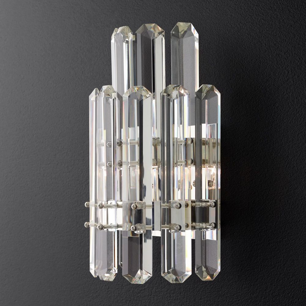 Mirello Prismed Crystal Wall Sconce