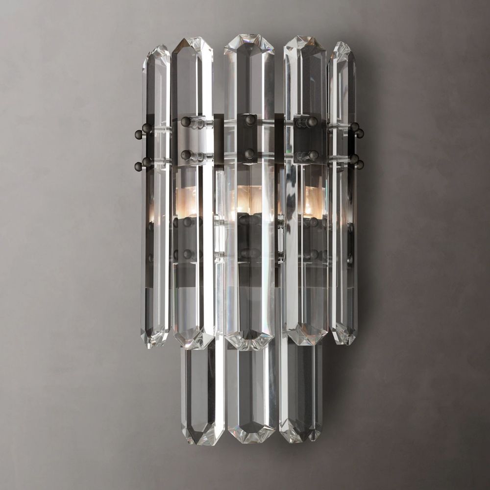 Mirello Prismed Crystal Wall Sconce