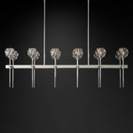 Boule Geometric Cristal Double Linear Chandelier 60"