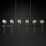 Boule Geometric Cristal Double Linear Chandelier 60"