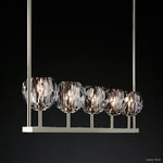 Boule Geometric Cristal Linear Chandelier 48"