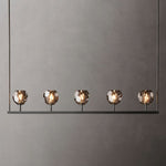 Boule Spherical Cristal Linear Chandelier 48"
