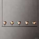 Boule Geometric Cristal Linear Chandelier 48"
