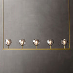 Boule Geometric Cristal Linear Chandelier 48"