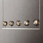 Boule Geometric Cristal Linear Chandelier 48"
