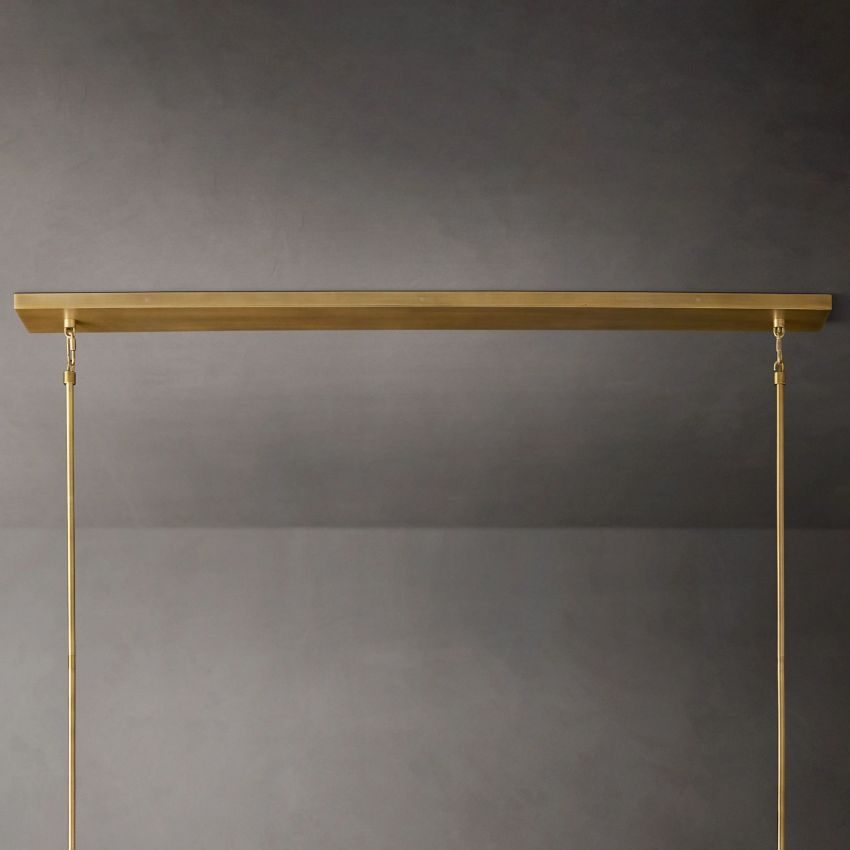 Boule Geometric Cristal Linear Chandelier 48"