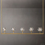 Boule Geometric Cristal Linear Chandelier 48"