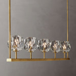 Boule Geometric Cristal Linear Chandelier 48"