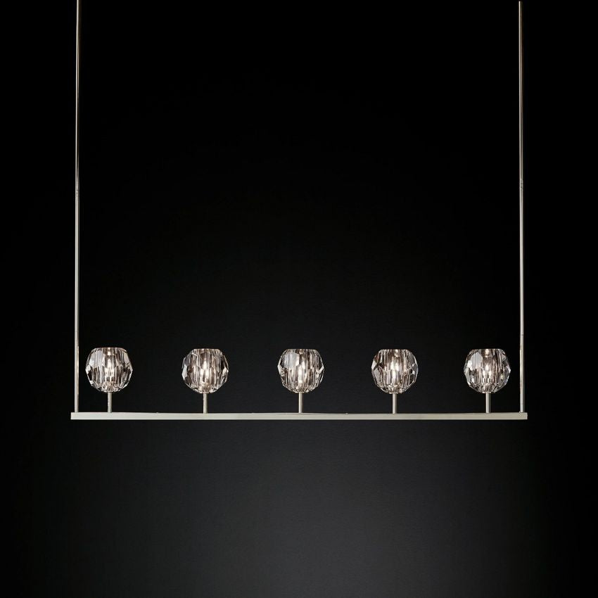 Boule Spherical Cristal Linear Chandelier 48"