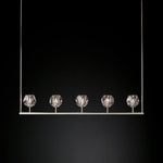 Boule Geometric Cristal Linear Chandelier 48"