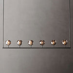 Boule Geometric Cristal Linear Chandelier 60"