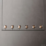 Boule Spherical Cristal Linear Chandelier 60"