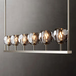 Boule Geometric Cristal Linear Chandelier 60"