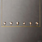 Boule Geometric Cristal Linear Chandelier 60"