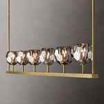 Boule Geometric Cristal Linear Chandelier 60"