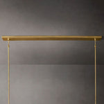 Boule Geometric Cristal Linear Chandelier 60"