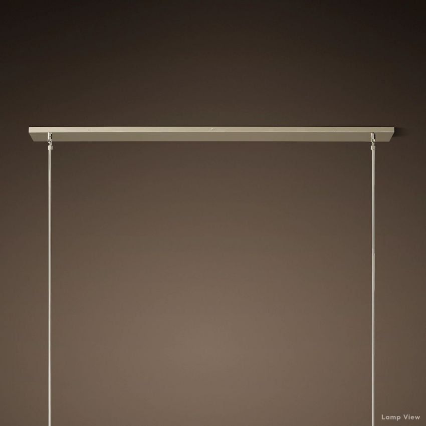Boule Geometric Cristal Linear Chandelier 60"