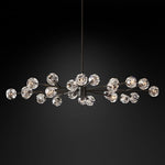 Boule Geometric Cristal Oval Chandelier 72"