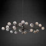 Boule Geometric Cristal Oval Chandelier 72"