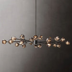 Boule Geometric Cristal Oval Chandelier 72"