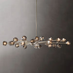 Boule Spherical Cristal Oval Chandelier 72"