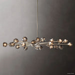 Boule Geometric Cristal Oval Chandelier 72"